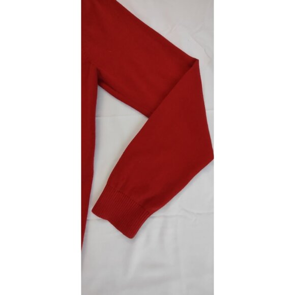 Christmas Sweater Men L/G Red Mossimo Take Me Gnome Red Black - Picture 4 of 8